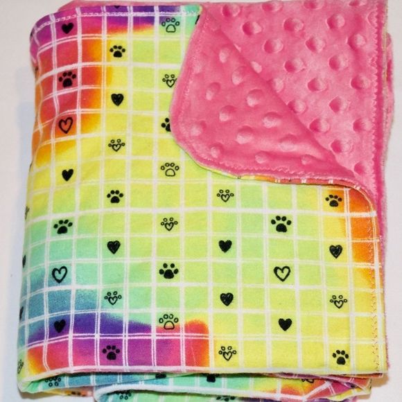 Other - 🖤🌈🐾Tie Dye Pattern Handcrafted Baby Blanket